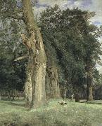 Ferdinand Georg Waldmuller, old elms in prater